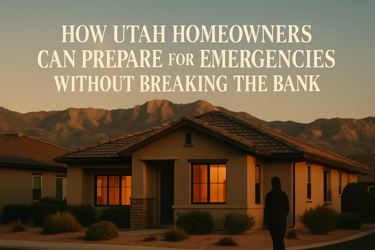 How Utah Homeowners Can Prepare for Emergencies Without Breaking the Bank