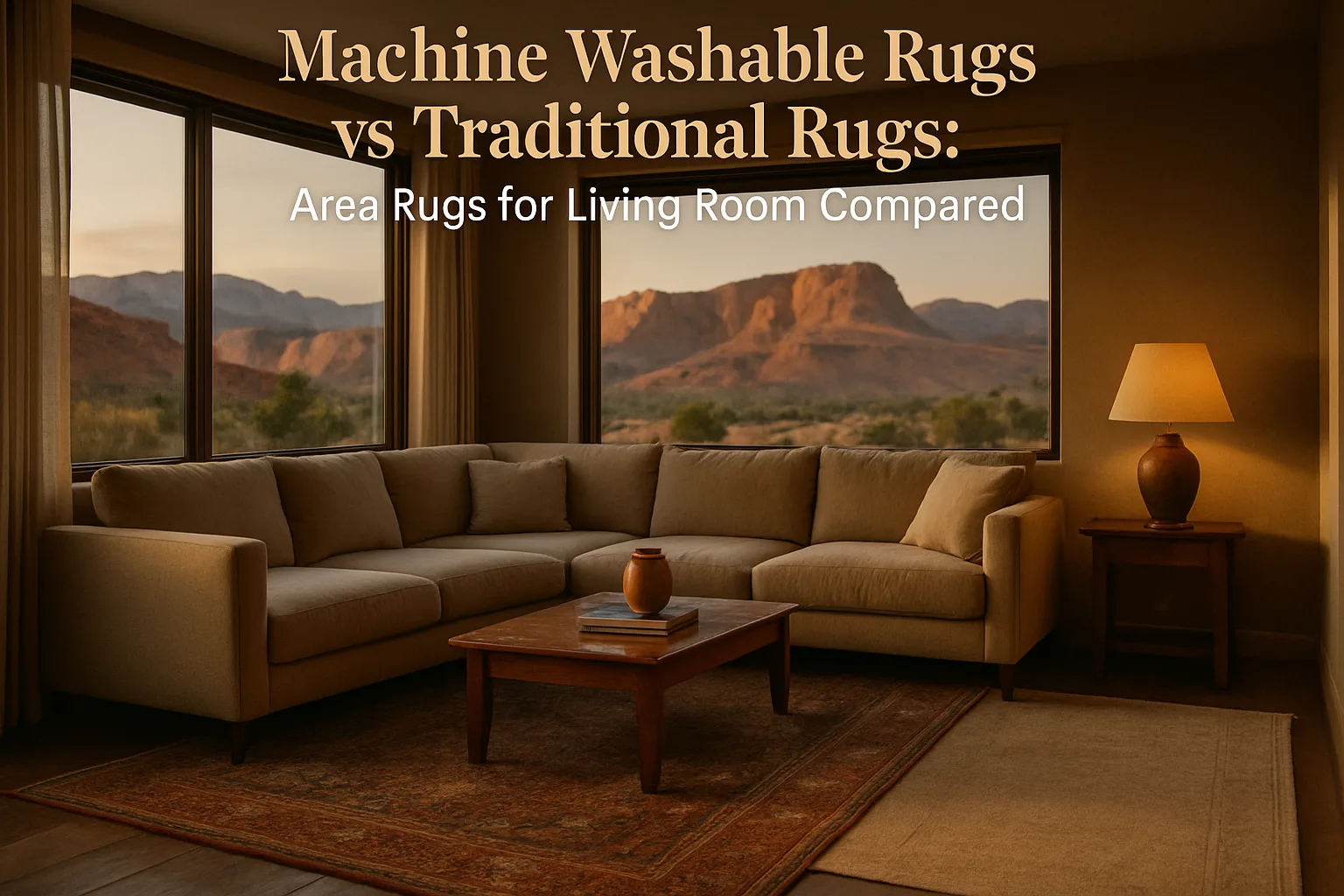 Machine Washable Rugs vs Traditional Rugs: Area Rugs for Living Room Compared