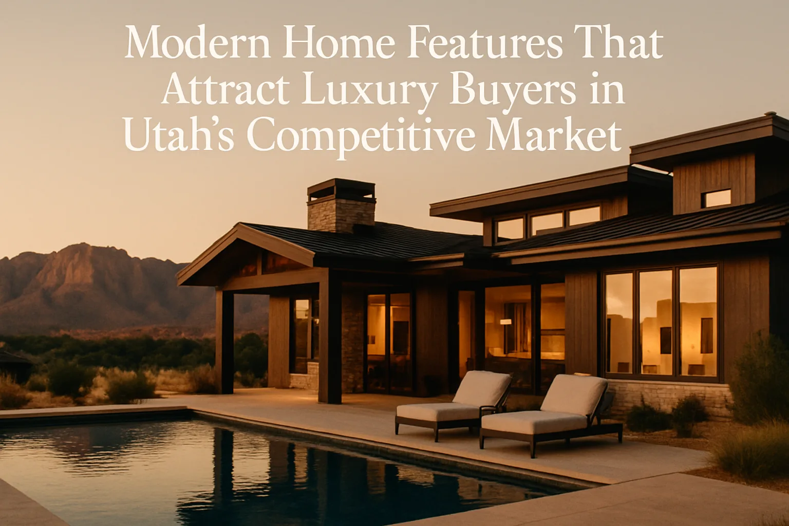 Modern Home Features That Attract Luxury Buyers in Utah’s Competitive Market