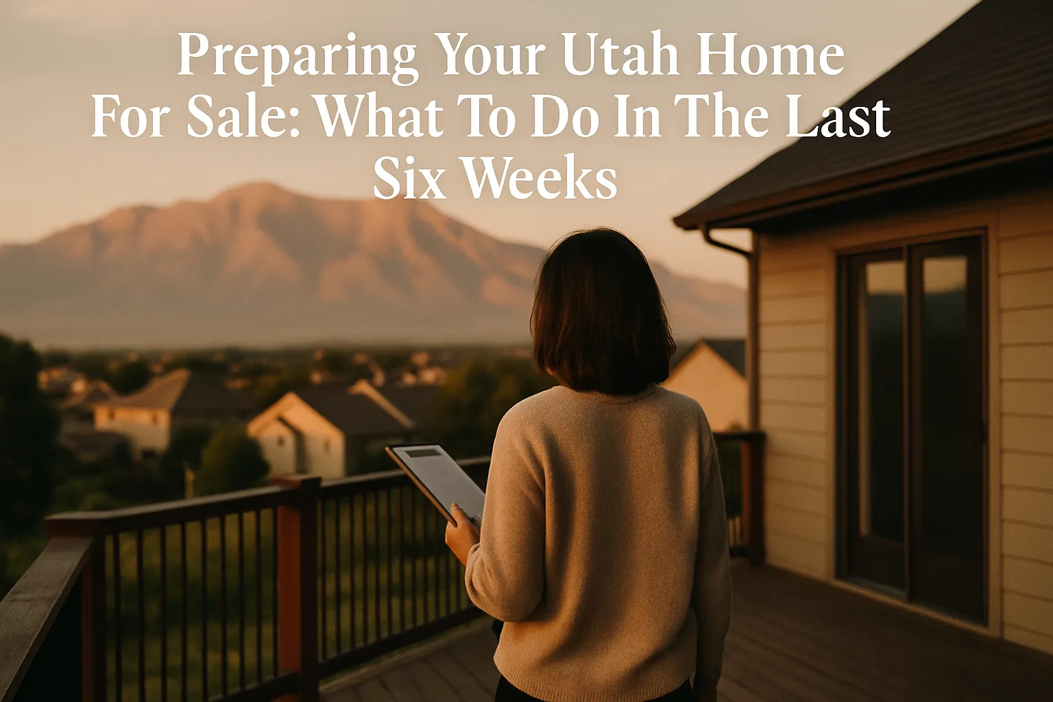 Preparing Your Utah Home For Sale: What To Do In The Last Six Weeks