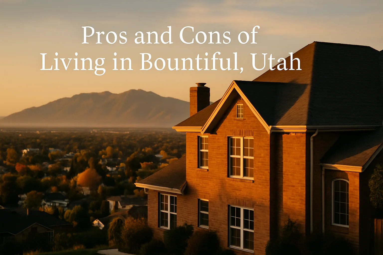 Pros and Cons of living in Bountiful, Utah