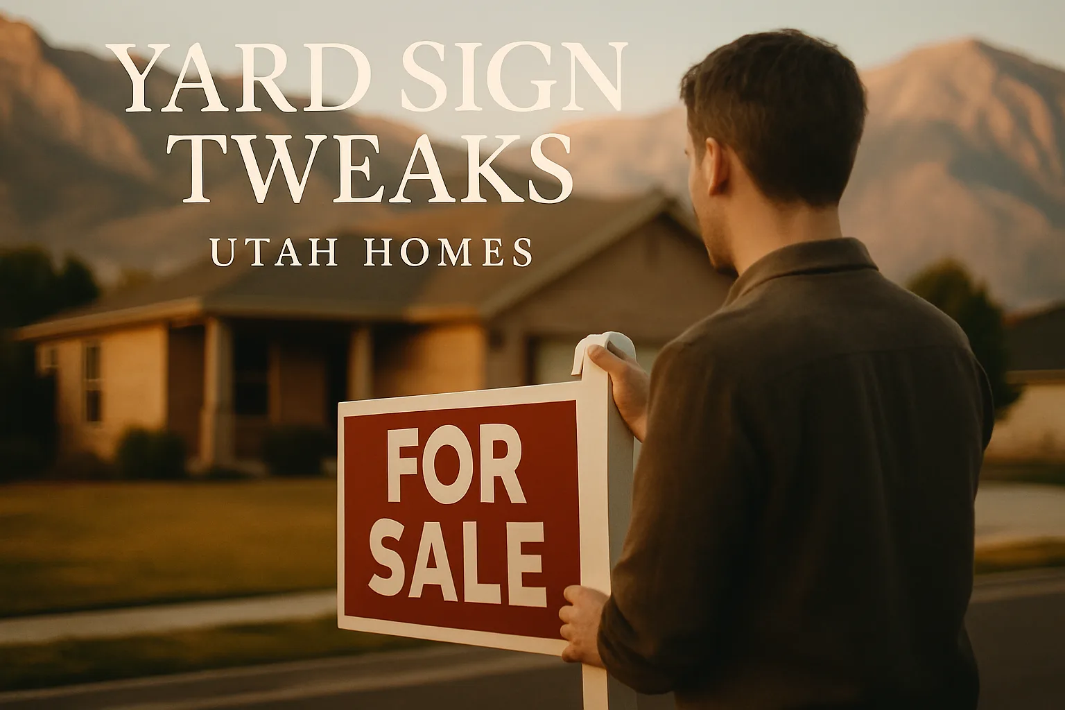 Yard Sign Tweaks | Utah Homes