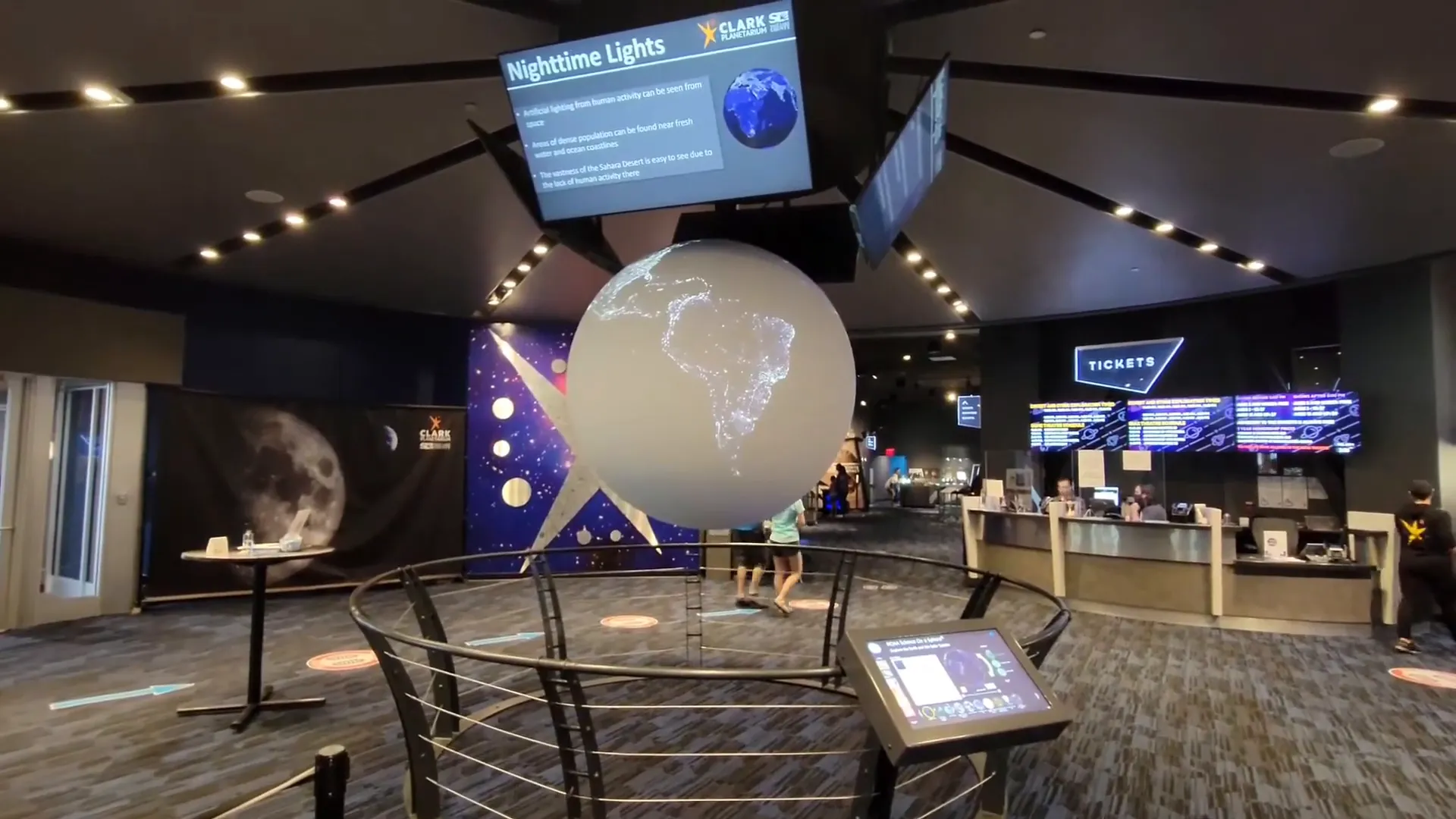 Clark Planetarium interactive space exhibits and IMAX theater
